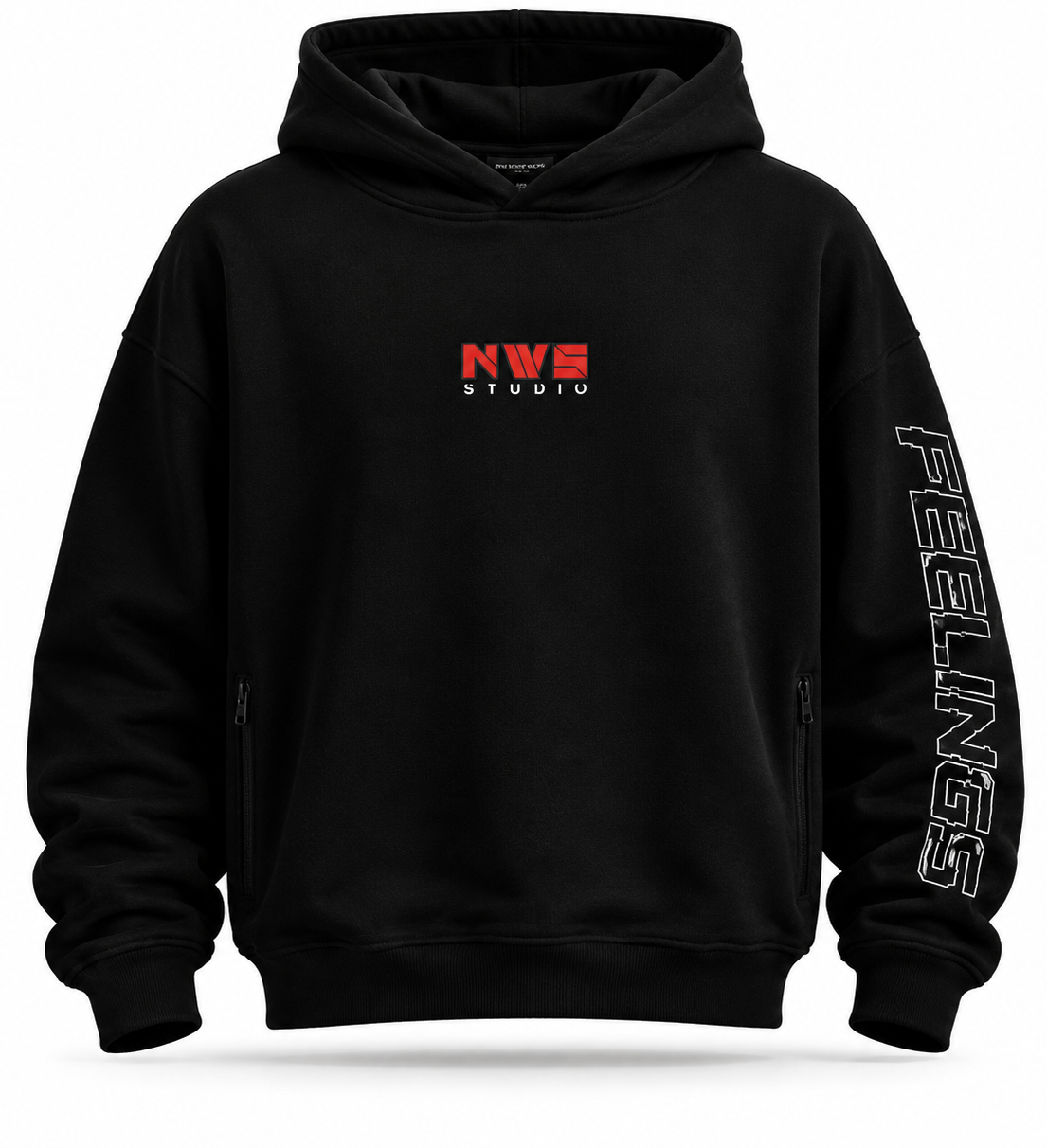 NWS - Hoodie, schwarz