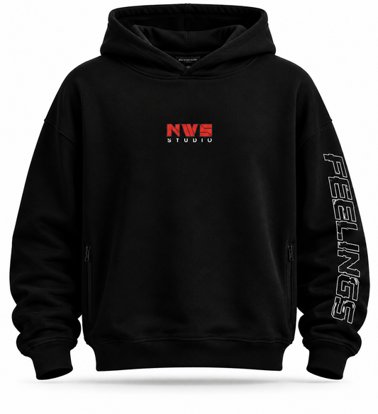 NWS - Hoodie, schwarz